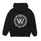 ym.のw/n simple black Hoodie:back