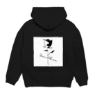 MASA/將貴のRose silhouette　スクエア Hoodie:back