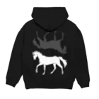 SWのBlack and White Hoodie:back