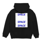 saraquamarianoのSPACE パーカーの裏面