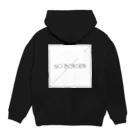 No borderの背面ロゴパーカー Hoodie:back