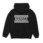 Marsea DesignのMarses-border logo- パーカーの裏面