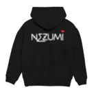 Kuro*s Brandの白NEZUMi パーカーの裏面