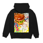 Hpicのバーガーガール Hoodie:back