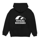 フタバレコードのフタバレコード　ロゴ　ホワイト Hoodie:back