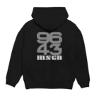 msgb9643のmsgb9643 first ホワイト Hoodie:back