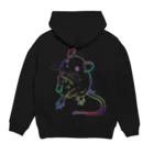 矢野すずかのNeon rat Hoodie:back