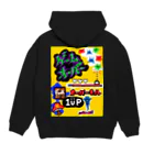 たちまわーるどの1UP！ブラック Hoodie:back