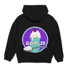 SLEEPS.20 の“クリームソーダ”パーカー　ライトパープル パーカーの裏面