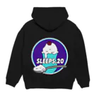 SLEEPS.20 の“クリームソーダ”パーカー　パープル パーカーの裏面