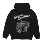 SAUNA ZOMBIESのSAUNAZOMBIES - アウフギーガ HOODIE DARK- パーカーの裏面