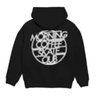 MORNING COFFEE SKATE CLUBのMORNING COFFEE SKATE CLUB パーカー BK Hoodie:back