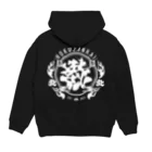 ほくざん会  apparelのHOKUZANKAI  【WHITE TYPO + FRONT LOGO】 パーカーの裏面