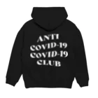 NUMBER-8のANTI COVID-19 CLUB(WHITE) パーカーの裏面