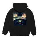 komaのロボット　夜の遊園地 Hoodie:back