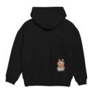 kohazouのたぬきのケーキ Hoodie:back