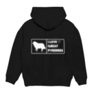 ショップNYONYOのピレニーズパーカー Hoodie:back