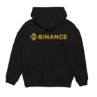 FUNNY JOKESのBINANCE-バイナンス- バックプリントデザイン（背面プリント） パーカーの裏面