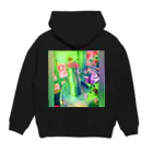 NEON LIGHT STARSのグリーンランタン マシカク Hoodie:back