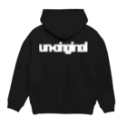 un-originalのシンプル白抜 Hoodie:back