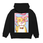 木天蓼のマタタビ猫・モクちゃん Hoodie:back