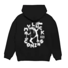 MY LUCK IS COMING.の酔いどれラックくん Hoodie:back