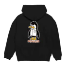 ロゴTシャツのひよこ堂のペンギン PENGUIN バックプリント   パーカーの裏面