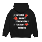 🍓いちごのスウィーティーアマングッズ Hoodie:back