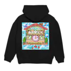 ブドウのニャンニャン猫時計 Hoodie:back