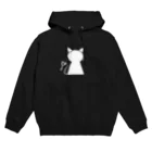 無水屋の鍵穴っぽい猫 (白猫) Hoodie