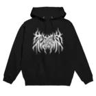 忍太郎の四字熟語 - 花鳥風月 Death Metal Logo デスロゴ  Hoodie