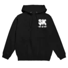 SK Strikethrough(666)のSK Strikethrough(666) Clothing - First Line Black Hoodie