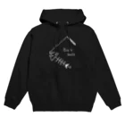 傘場の店のBlack bass 白抜き・黒縁あり Hoodie