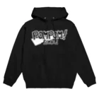 mf@PomPomBlogのPom Pom Tanuki（white） Hoodie