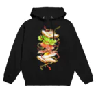 なみわさのアトリエの躍動するサンドイッチ Hoodie