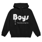 AsamiMuskの移動平均線男子 English(白文字)  Hoodie