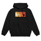 ukabuboshioの猫と夕日 Hoodie