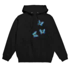 neruの油彩画「Blue butterfly」 Hoodie