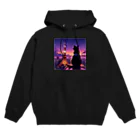 作一のアトリエの夢想猫グッズ Hoodie