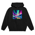 のんびりアート工房の北極のオーロラ Hoodie