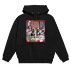 SimplyEmporiumのHappy Holidays to Two Puppies Hoodie