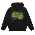 DJ_SalmonのDJブルーミン グラフィティ ロゴ Hoodie