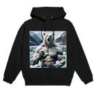 george-weblogの白クマッチョ Hoodie