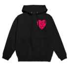 日本史のプリントの裏。のハート 失恋 心臓 Hoodie