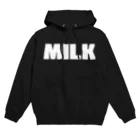 AliviostaのMILK ミルク B シンプルBIGロゴ ストリートファッション B Hoodie