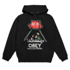 ねずみのすきまのめんだこちゃん OBEY (濃色用) パーカー