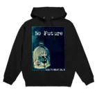 GOD TV MEAT OIL'S brand SUZURI内空中店舗のNo  Future-スカル×鳥かご Hoodie