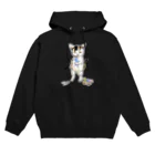 もけけ工房 SUZURI店の妖怪美少女ぶさいくネコ  Hoodie