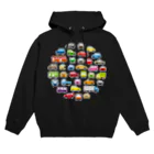 かわいいデザインのグッズ屋さんの色んな車白フチVer Hoodie