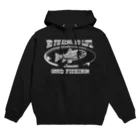 猫と釣り人のイワナ_8W Hoodie